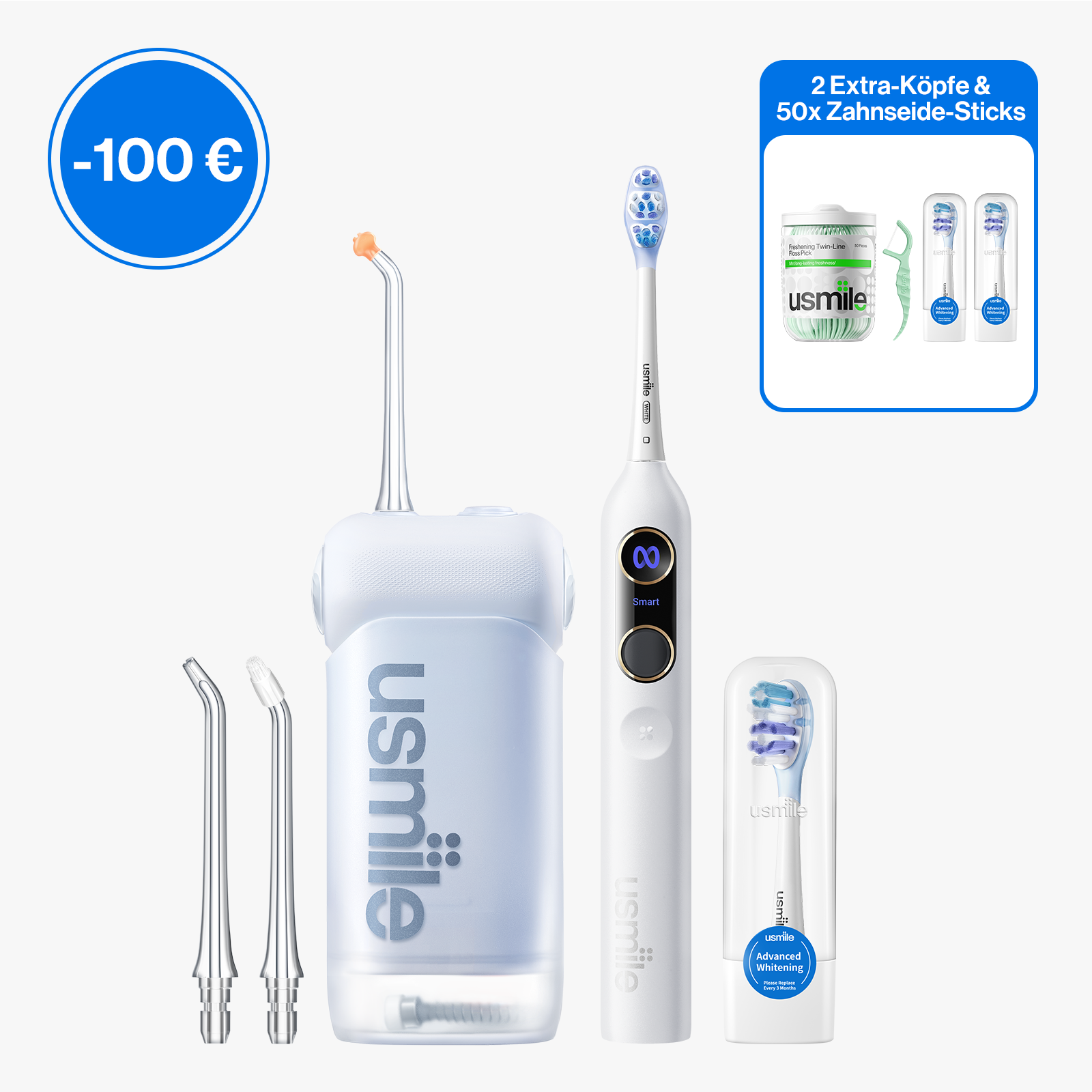 usmile Y20 PRO x C10 Tragbare Munddusche Alltags Set