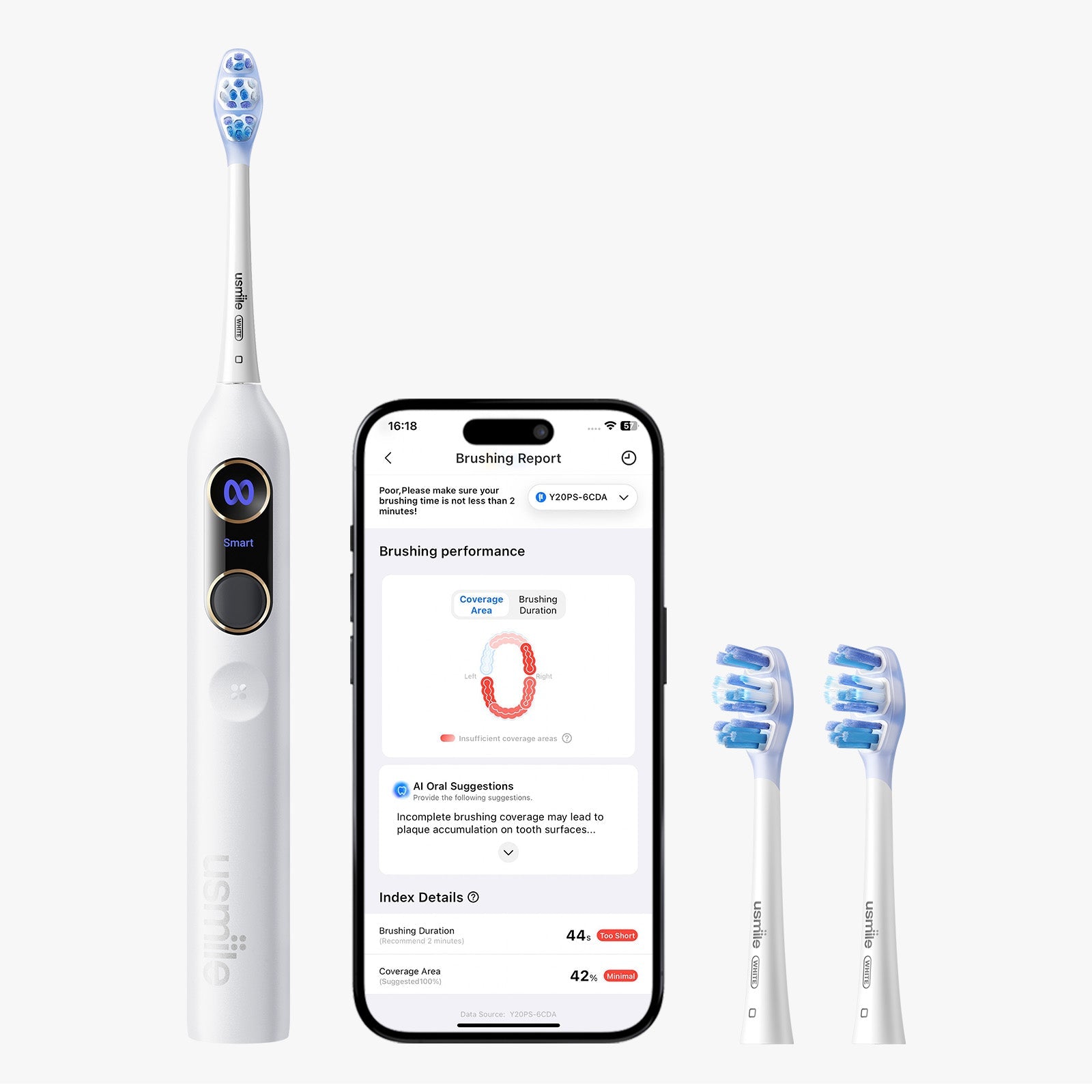 usmile Y20 PRO Brosse à dents électrique IA améliorée