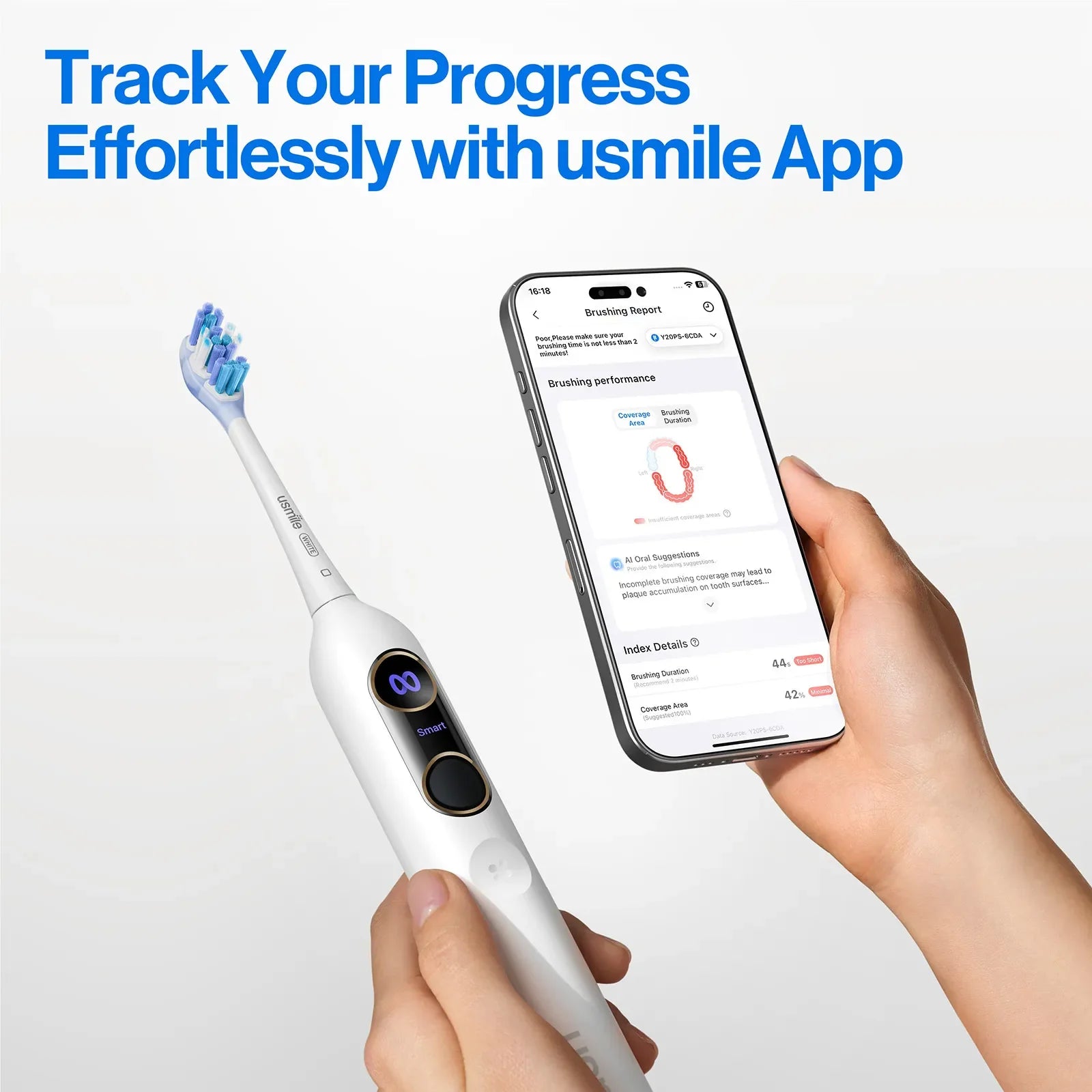 usmile Y20 PRO Brosse à dents électrique IA améliorée